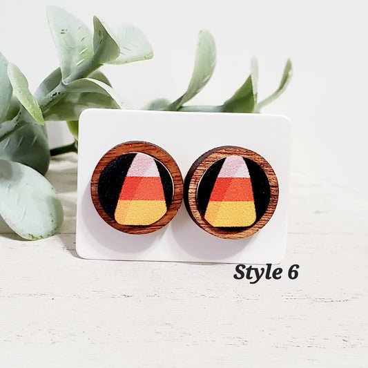 Witch Wood Studs | Style 6