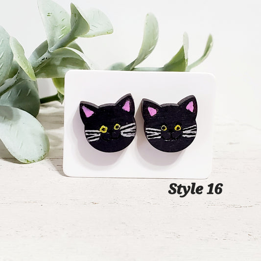 Witch Wood Studs | Style 16