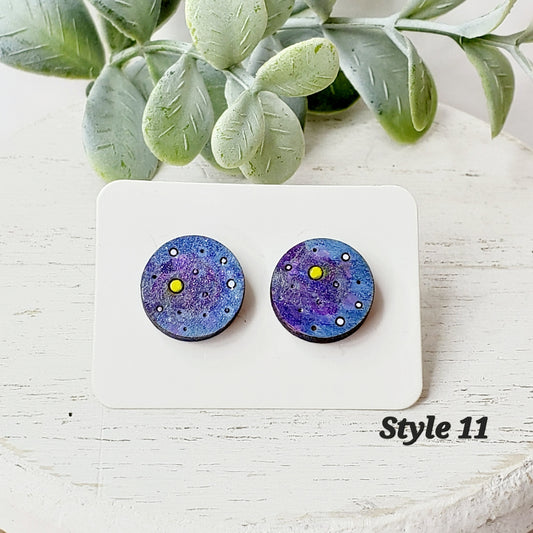 Witch Wood Studs | Style 11