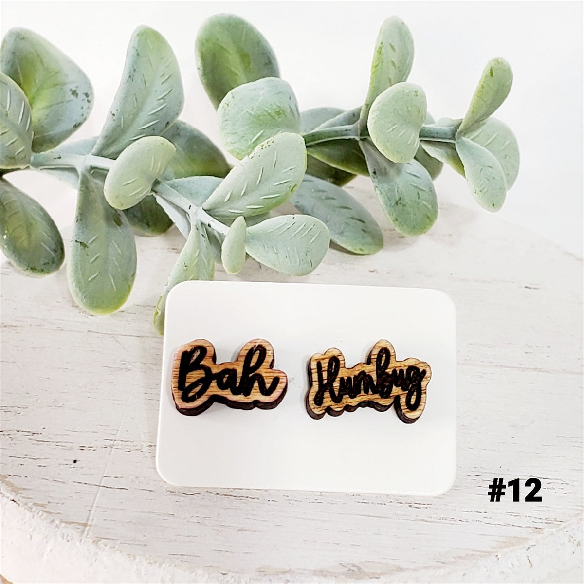 Christmas Wood Studs | Style 12
