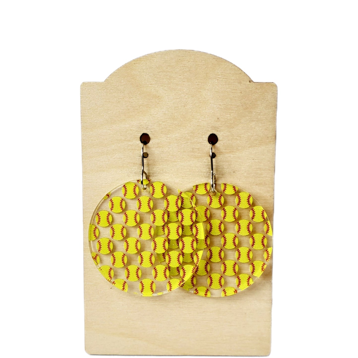 Acrylic Softball Dangles