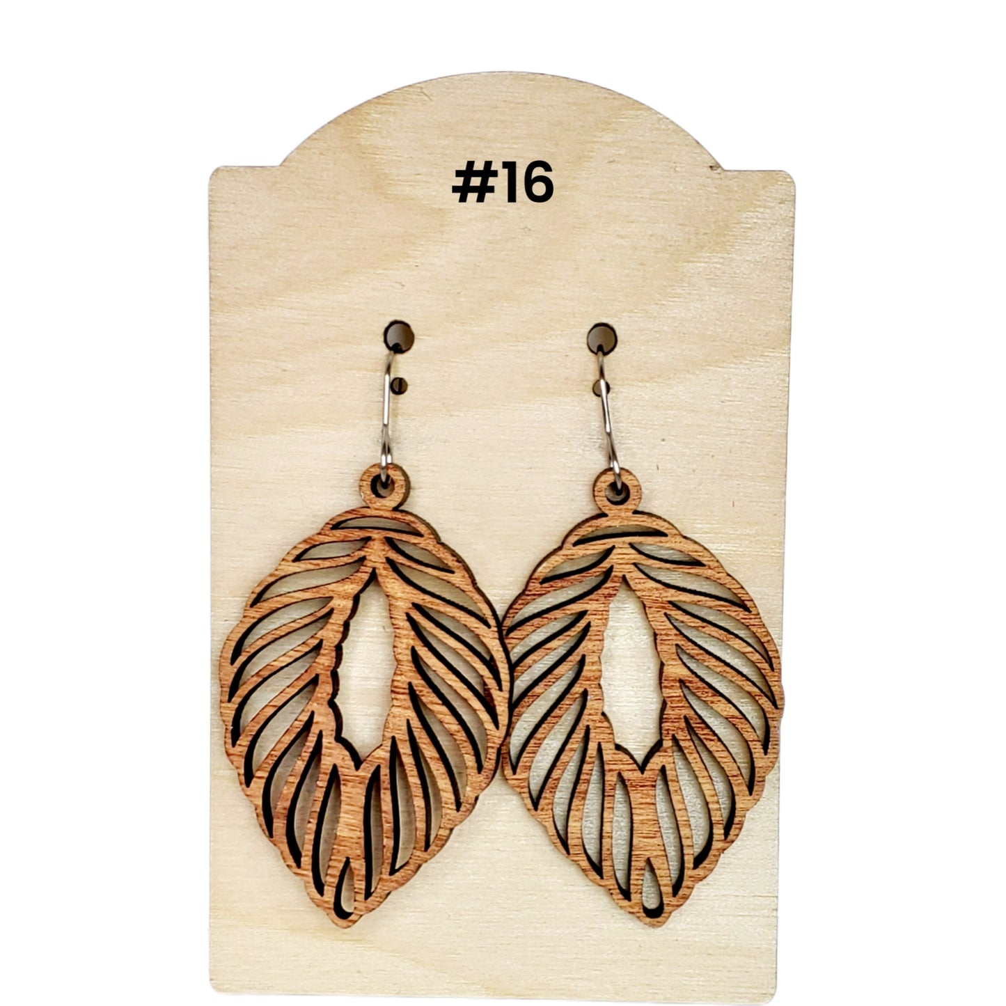 Hand Painted Boho Leaf Dangles