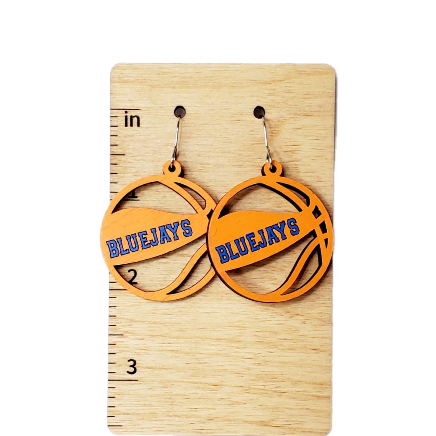 Bluejays Basketball Earrings