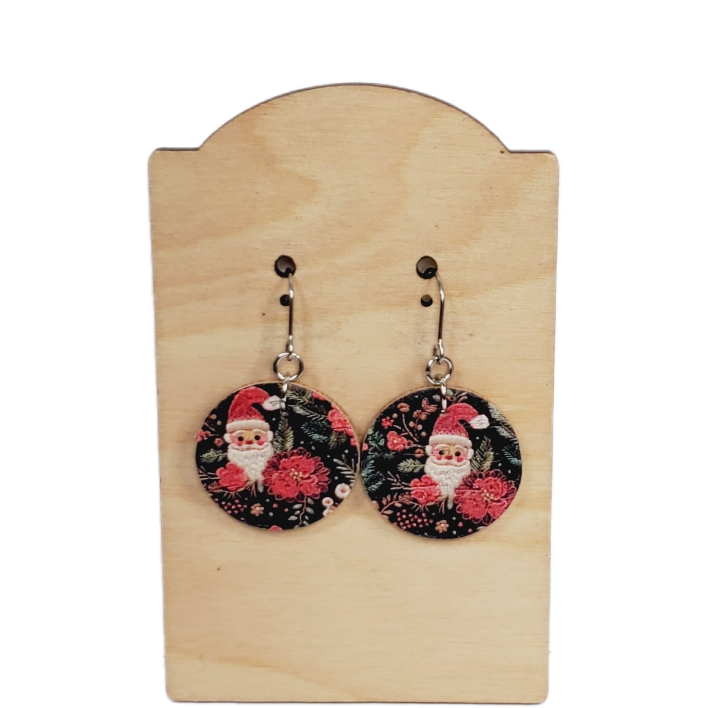 Genuine Leather Santa Dangle