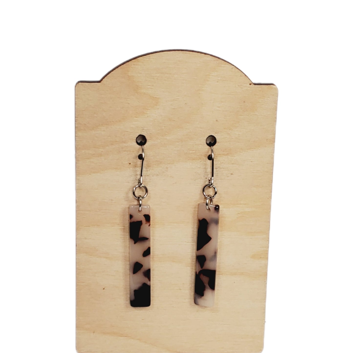Nude Acrylic Bar Dangle