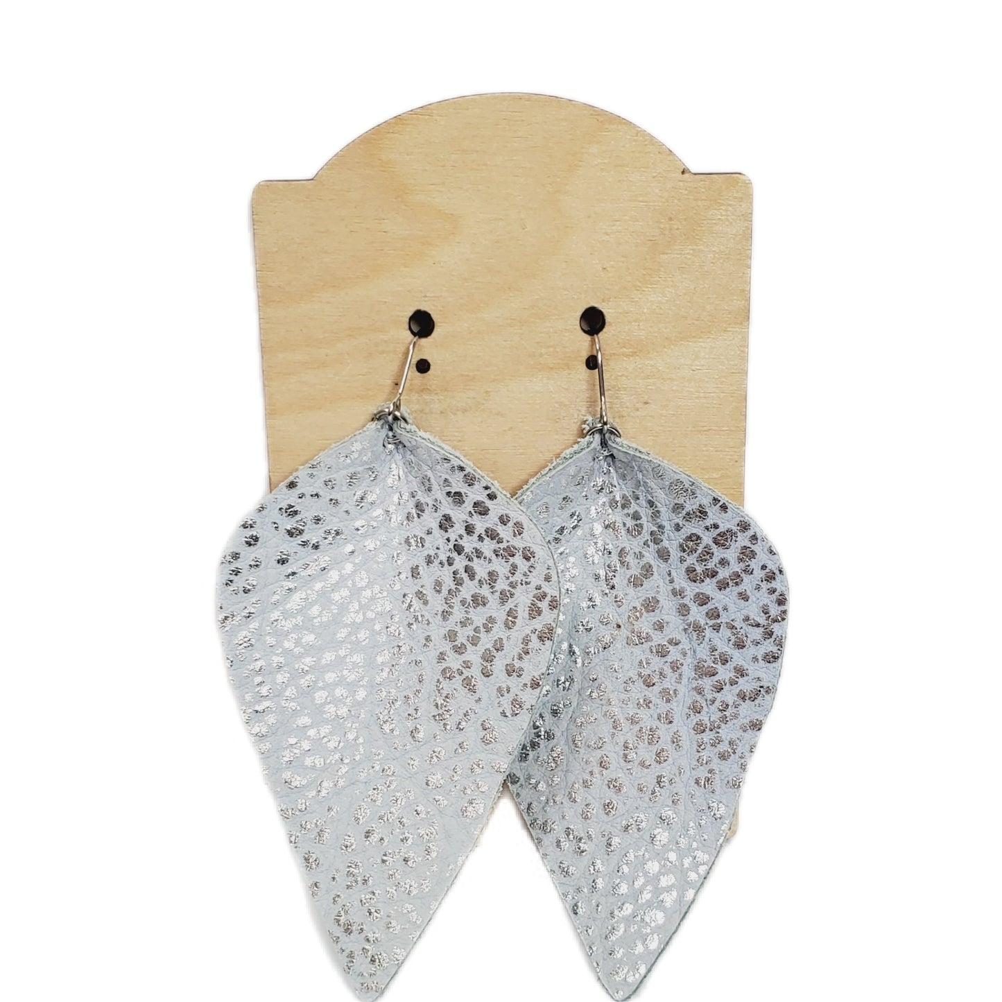 Dusty Blue Pinched Earrings