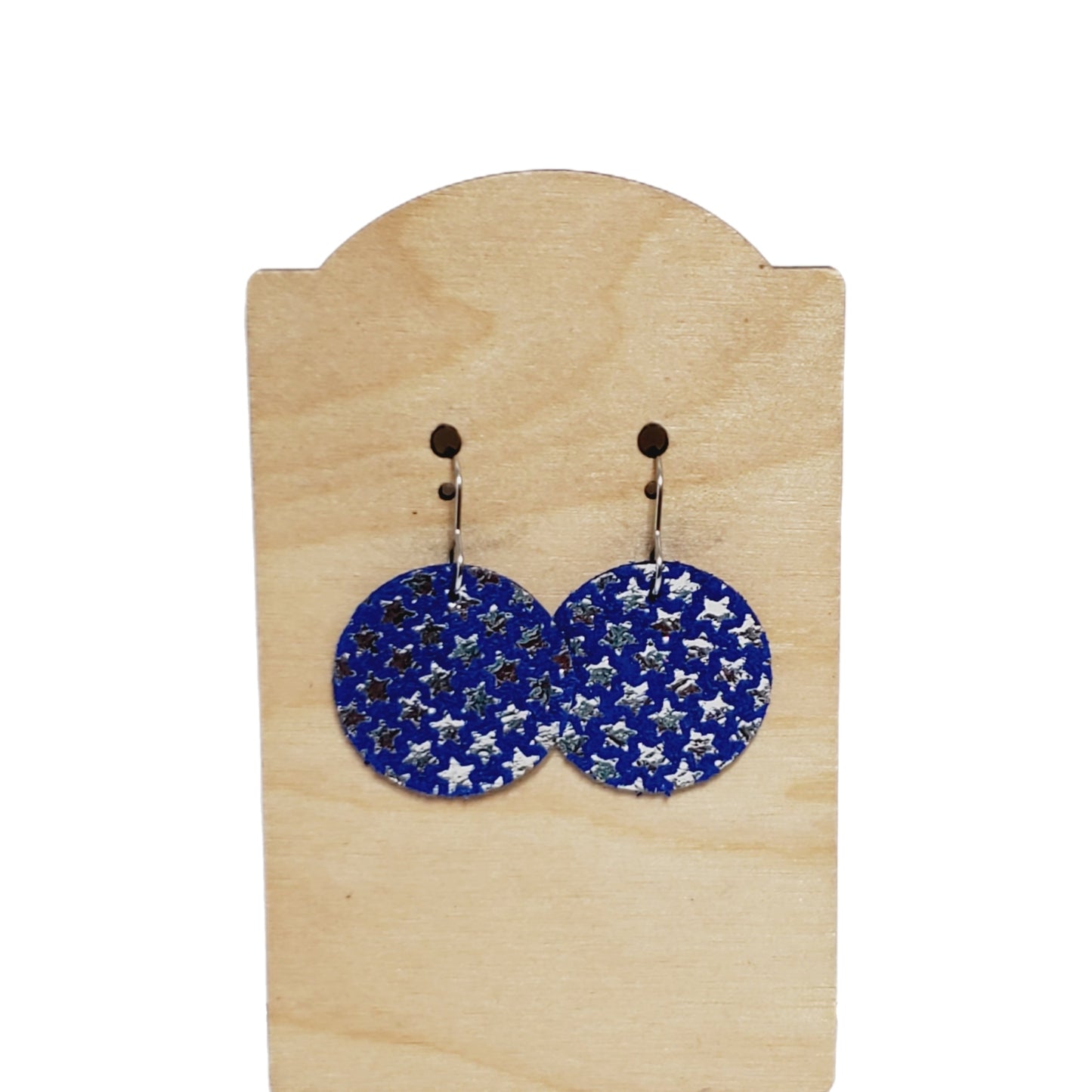 Genuine Leather Tiny Stars Dangles