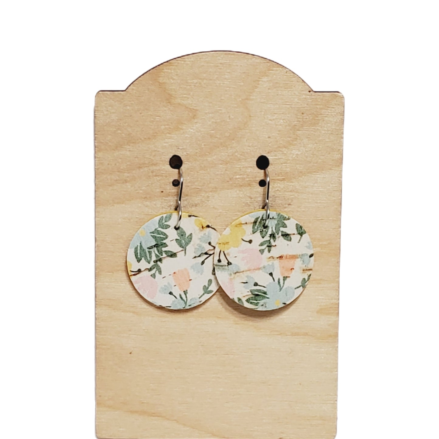 Premium Leather Wild Flower Dangles