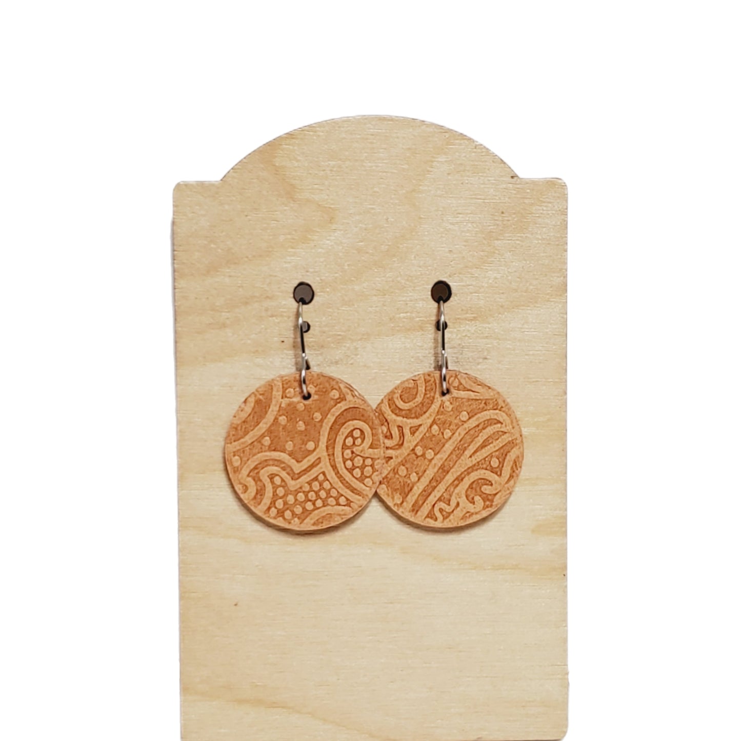 Genuine Leather Embossed Dangles