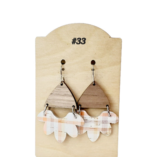 Autumn Scalloped Earrings