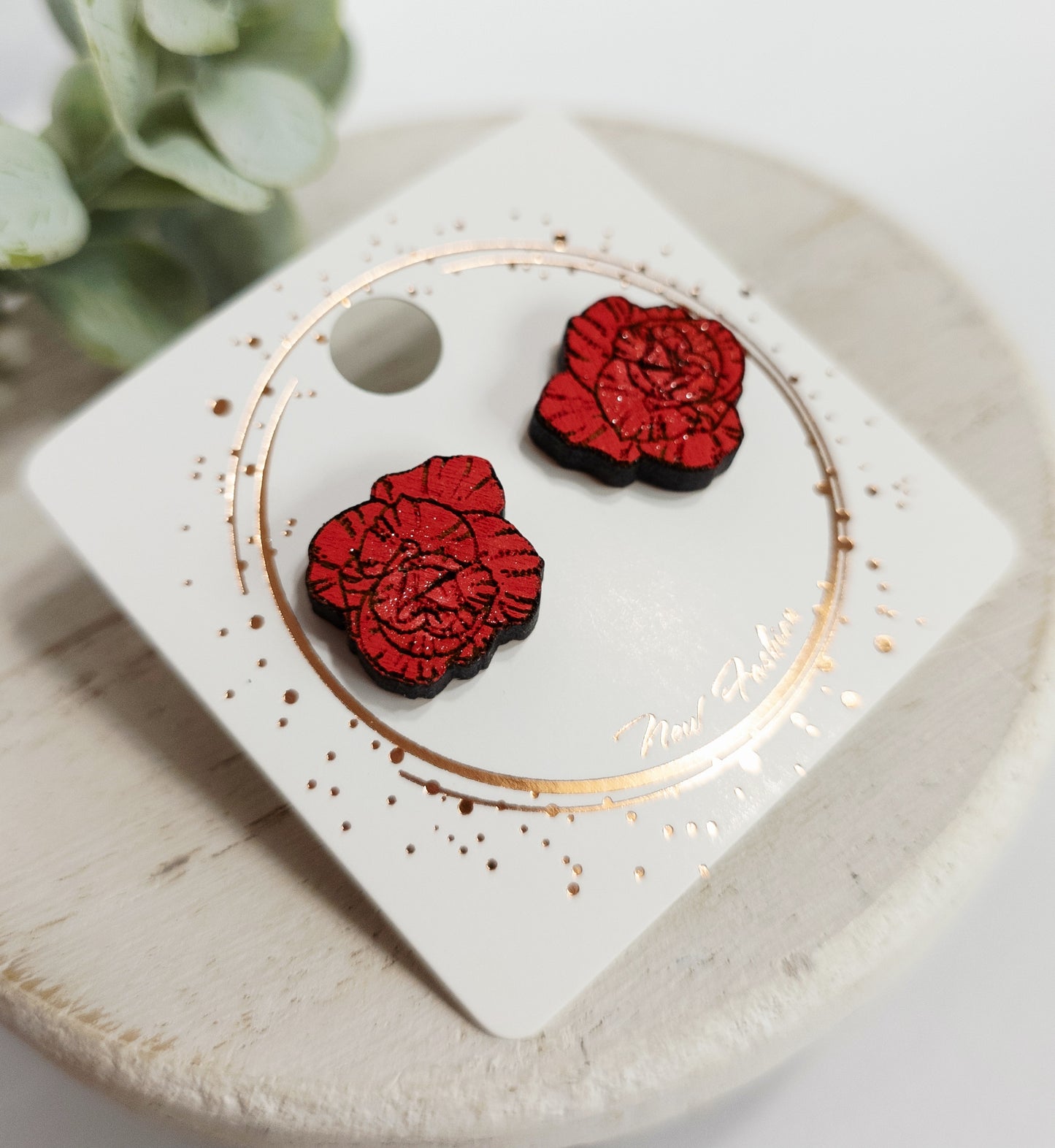 Gardening Studs | Red Roses
