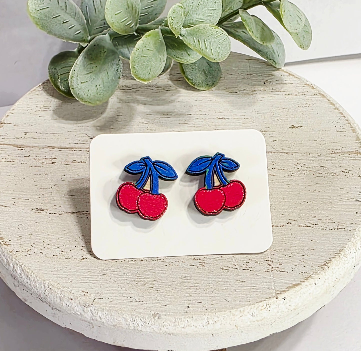 Cherry Americana Studs