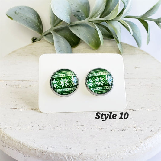Merry & Bright Studs| Style 10