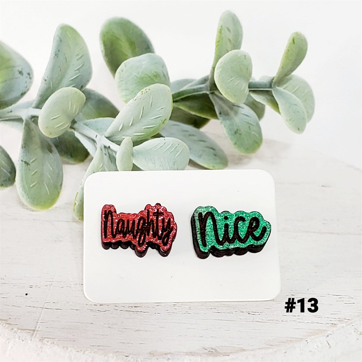 Christmas Wood Studs | Style 13
