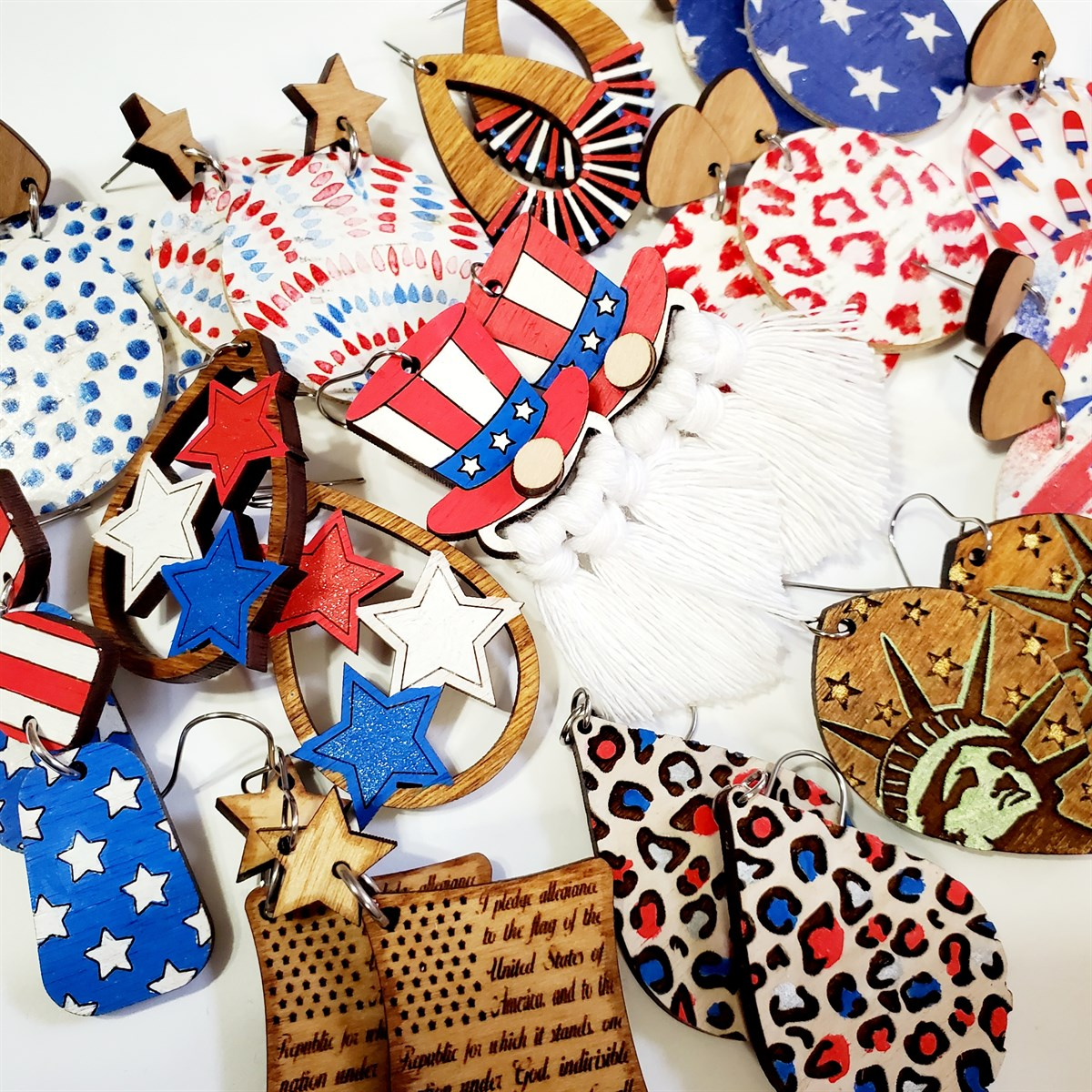Stars & Stripes Wood Leather Collection