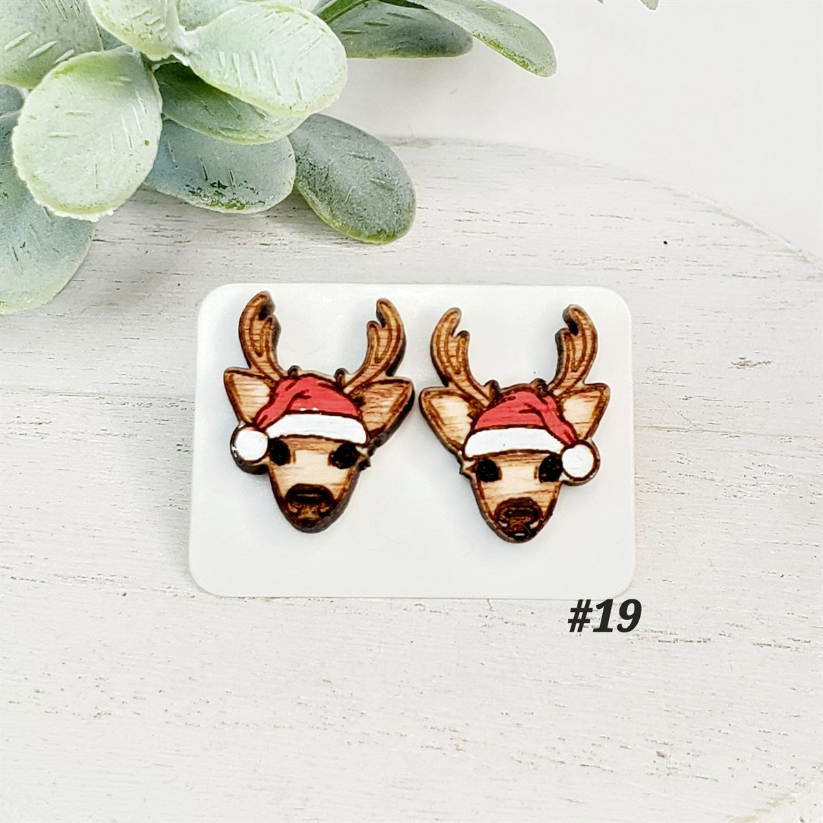 Christmas Wood Studs | Style 19