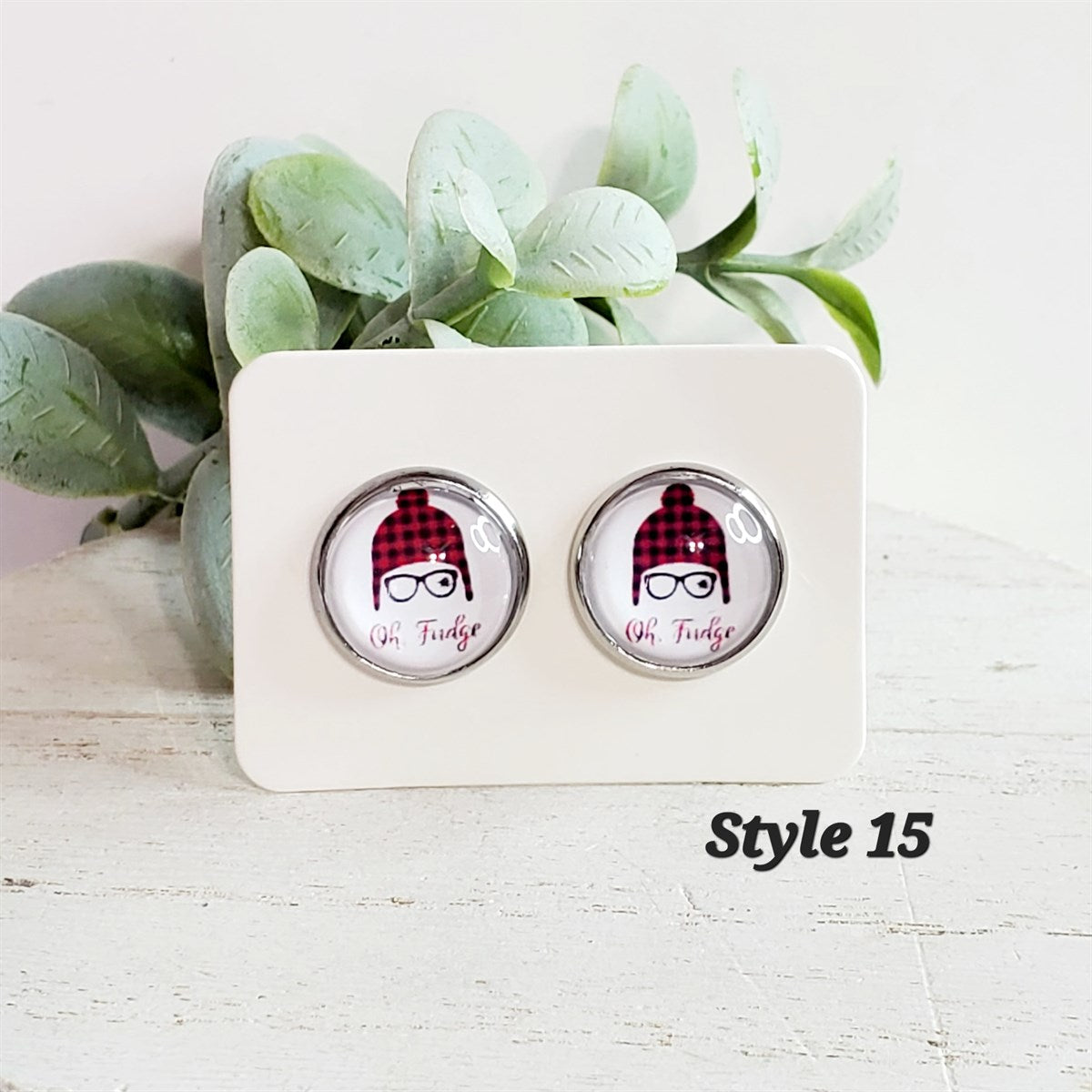 Classic Christmas Studs | Style 15