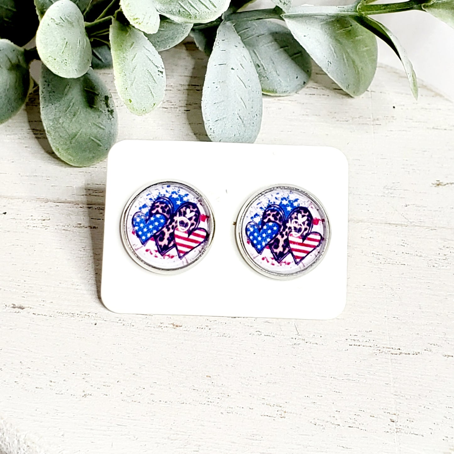 12MM Multi Heart Studs