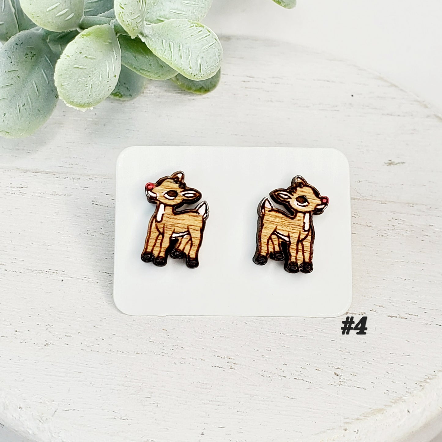 Christmas Wood Studs | Style 4