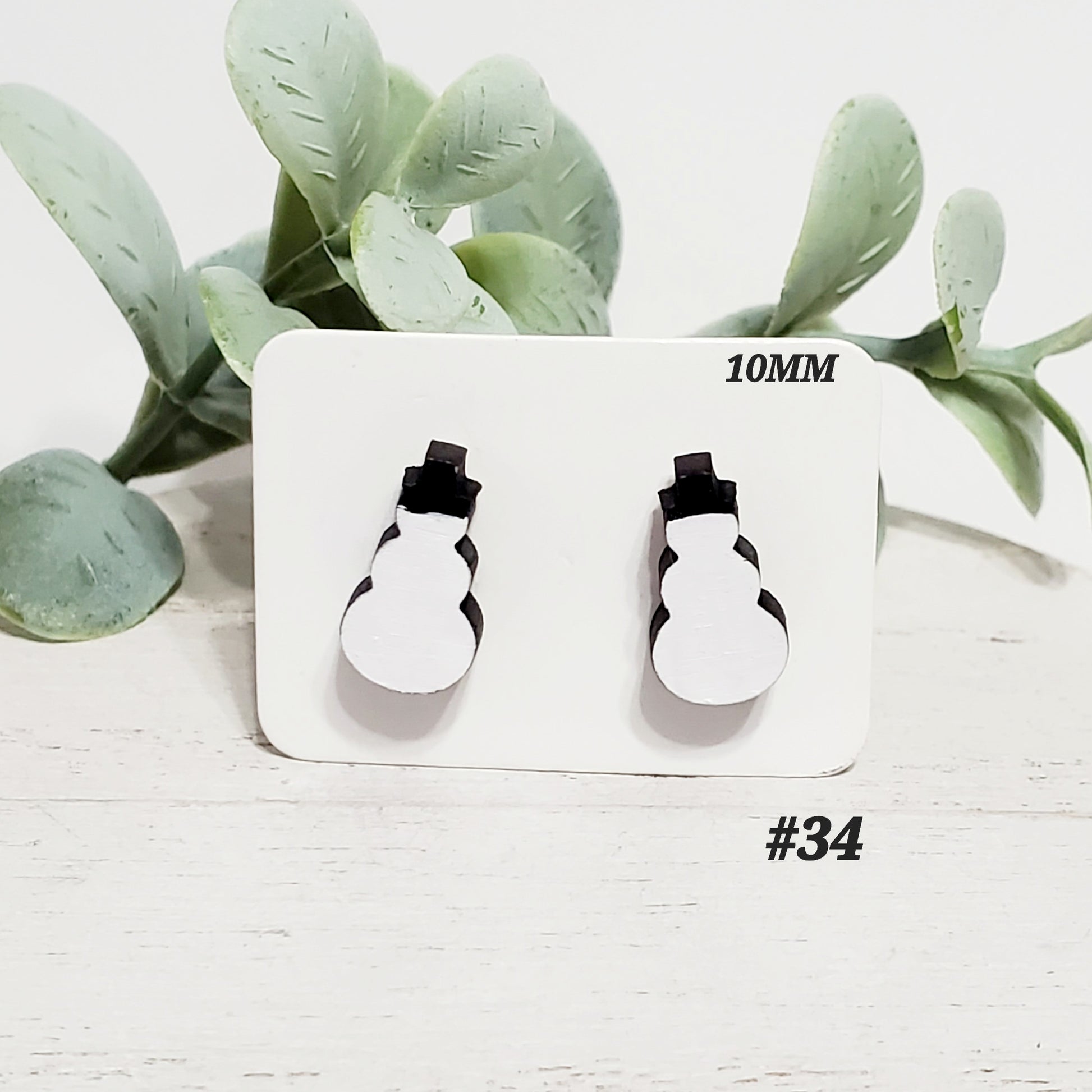 Christmas Wood Studs | Style 34