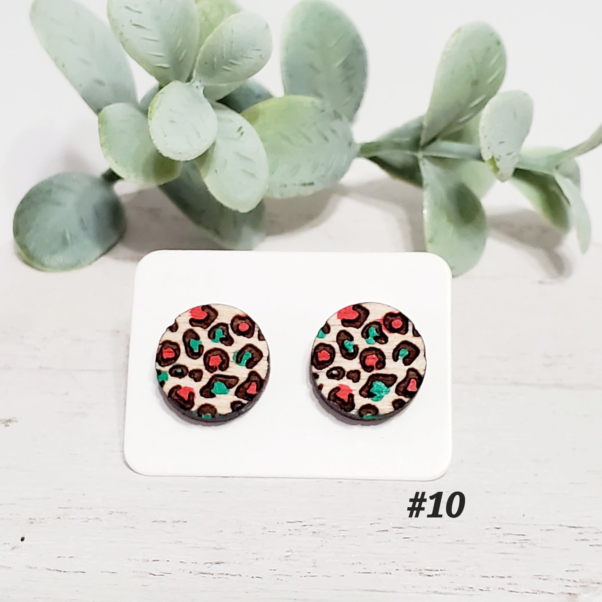 Christmas Wood Studs | Style 10