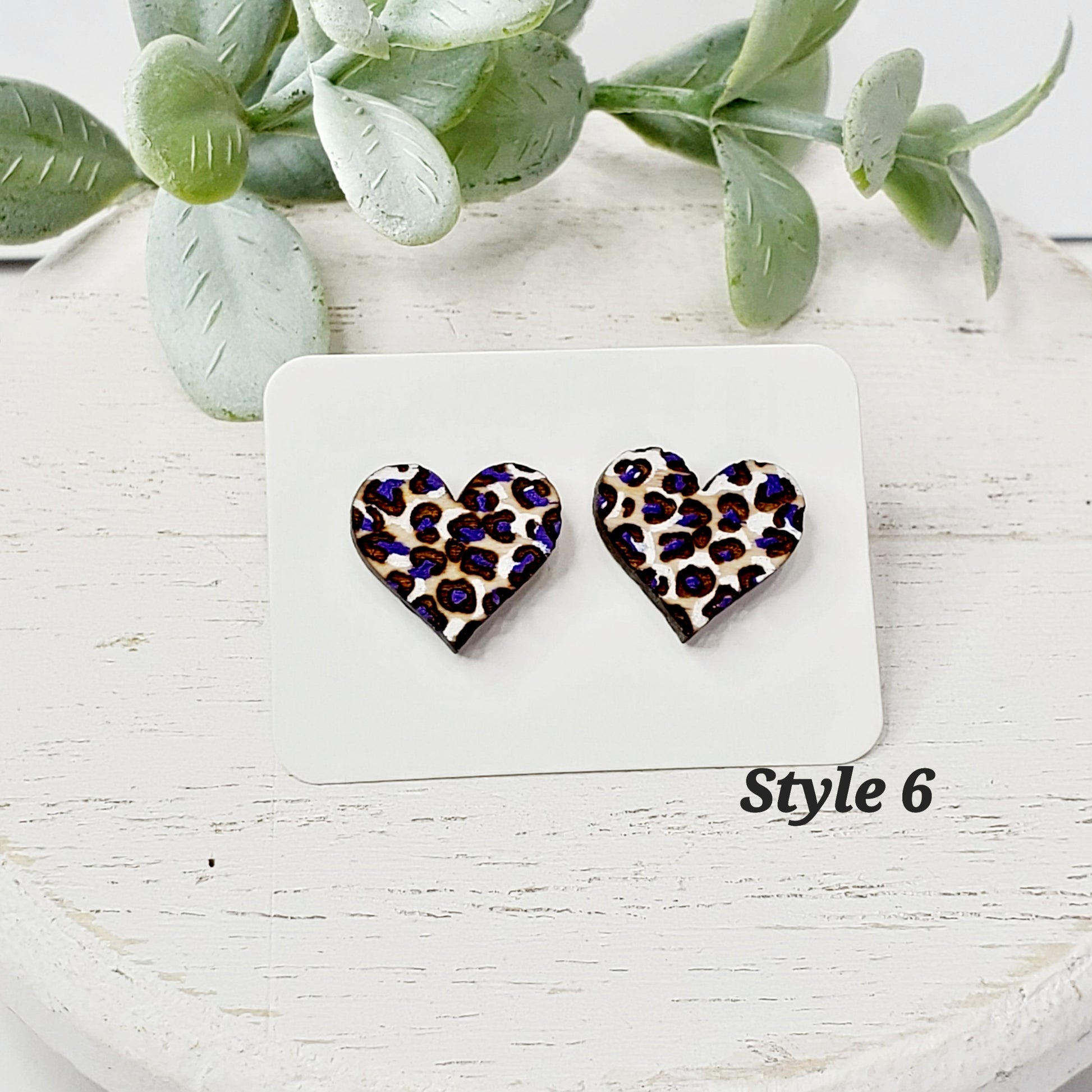 Love Wood Studs | Style 6