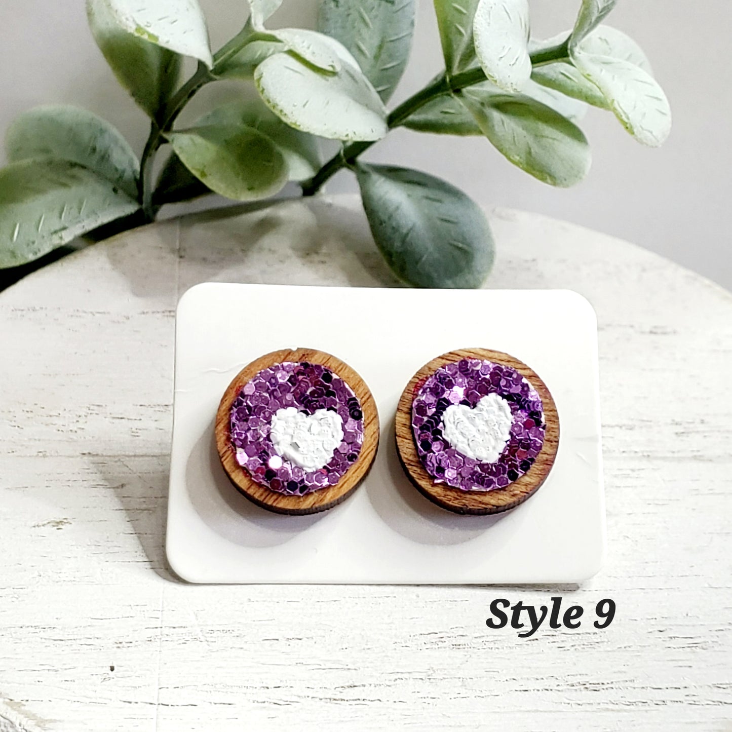 Love Wood Studs | Style 9