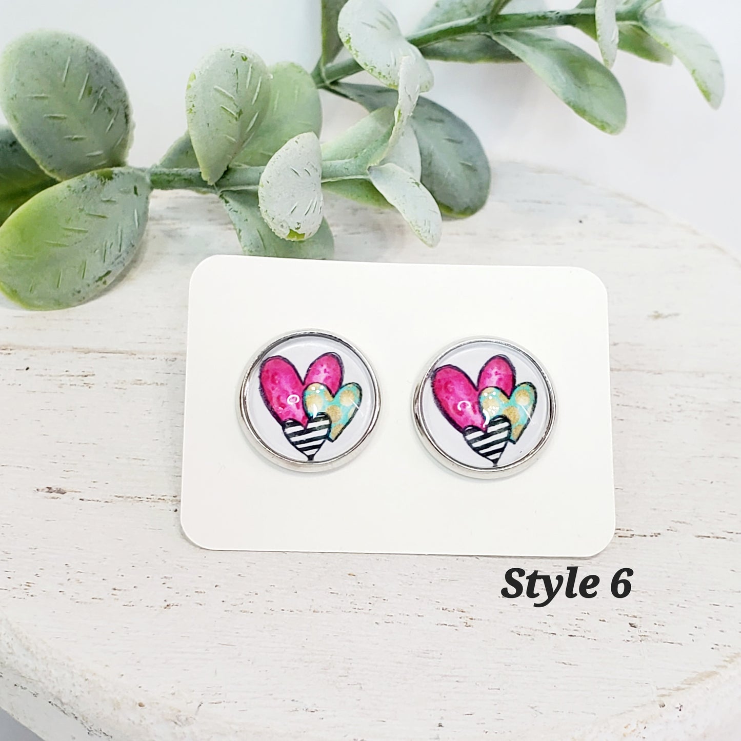 Valentine's Day Studs | Style 6