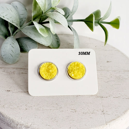 10MM Bright Yellow Studs