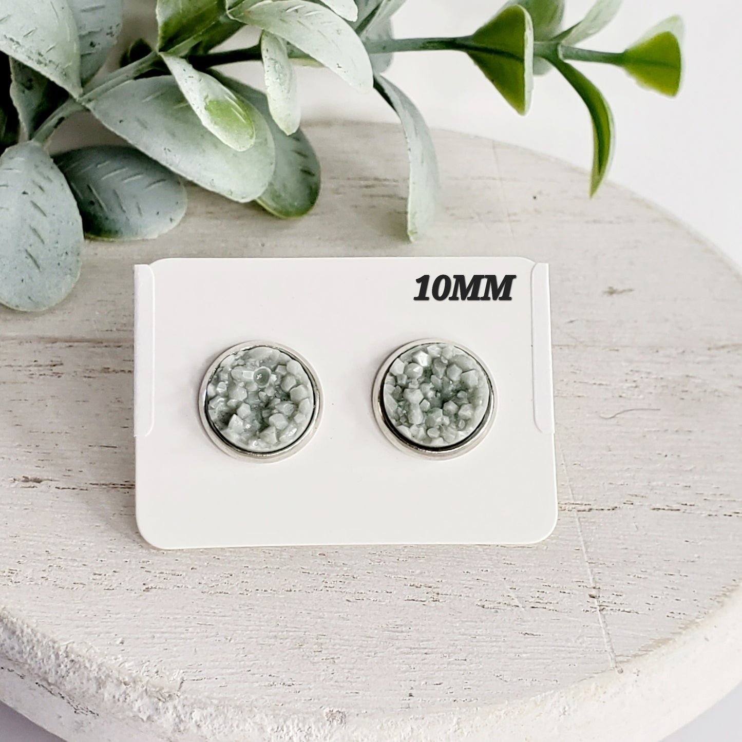 10MM Sage Studs