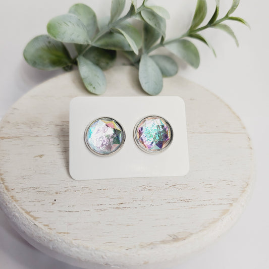 12MM Clear Sparkle Studs