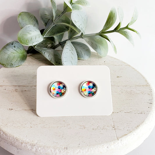 8MM Rainbow Multi Studs