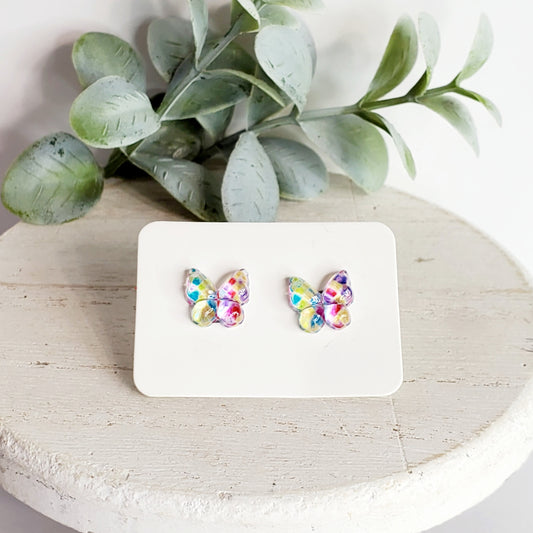 8MM Butterfly Studs