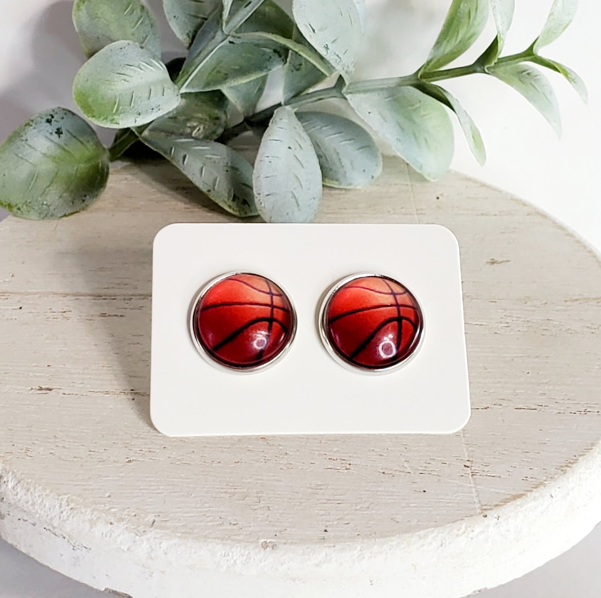 12MM Basketball Studs