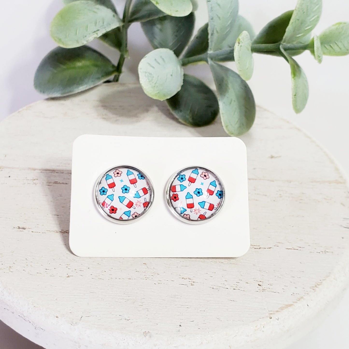 Popsicle & Flower Studs