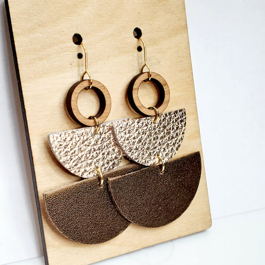 Half Moon Stack Earrings