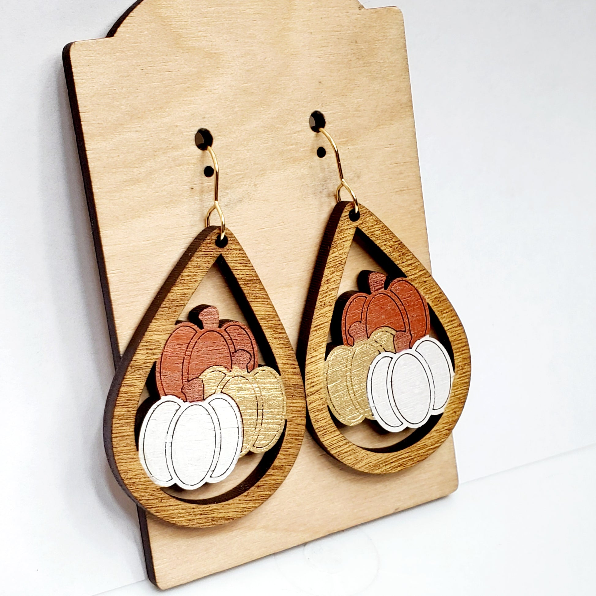 Teardrop Pumpkins Earrings