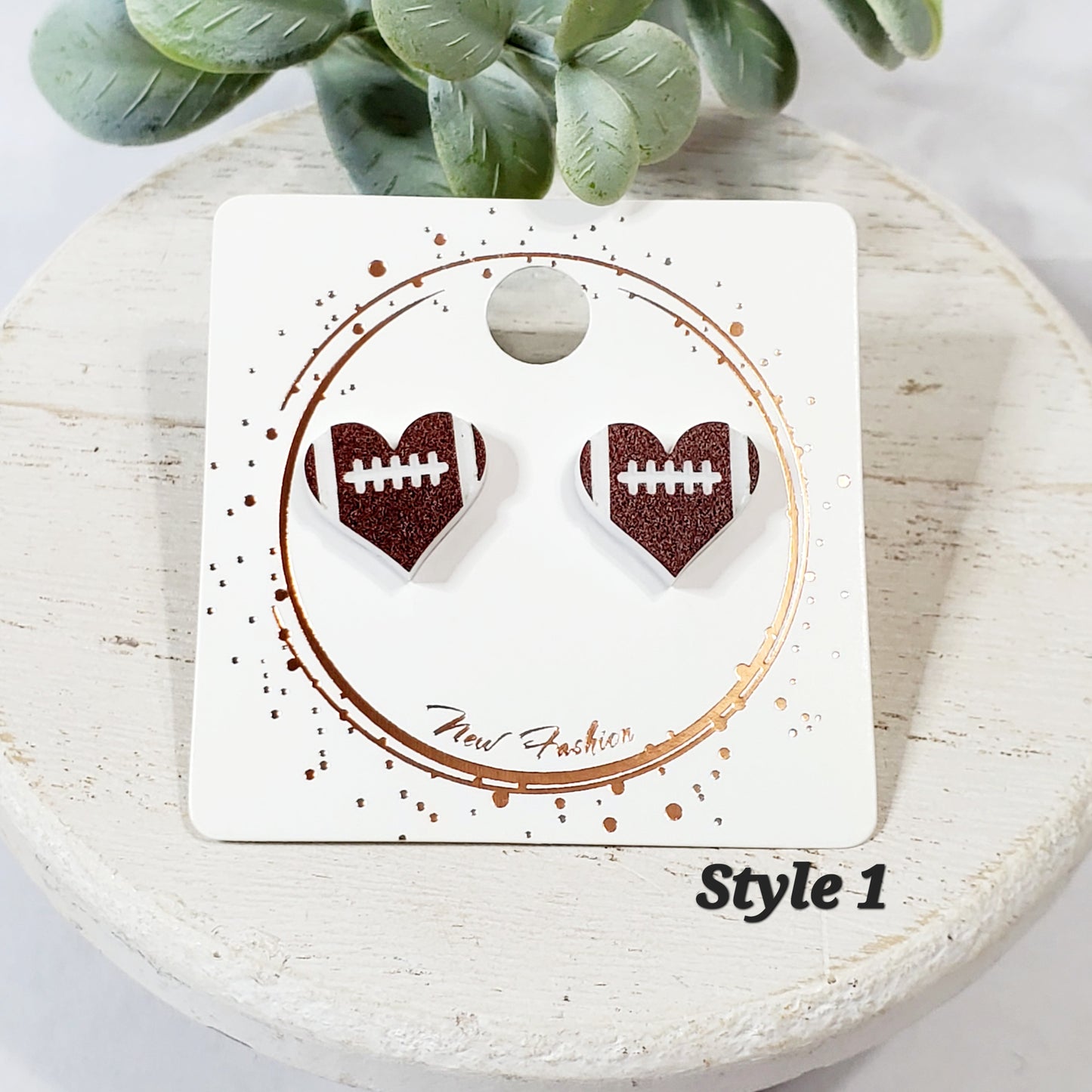 Acrylic Heart Studs | Style 1