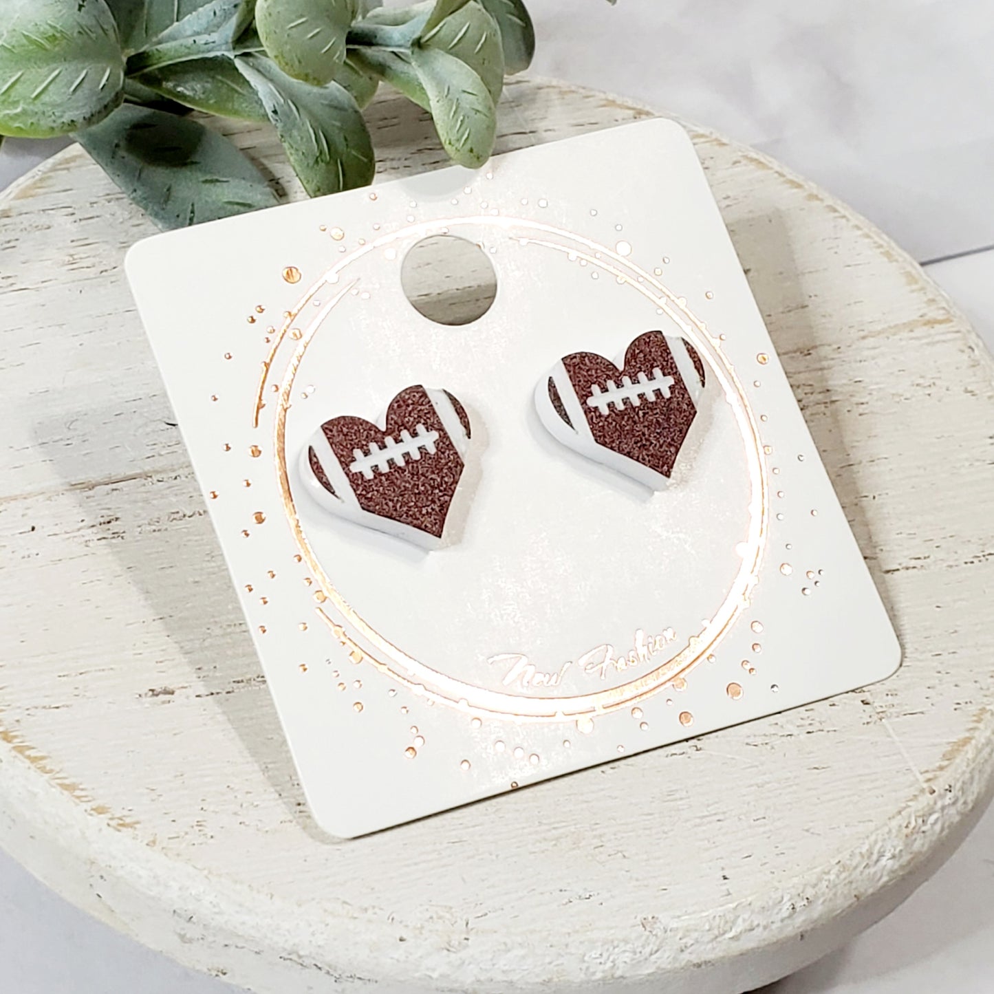 Acrylic Heart Studs | Style 1