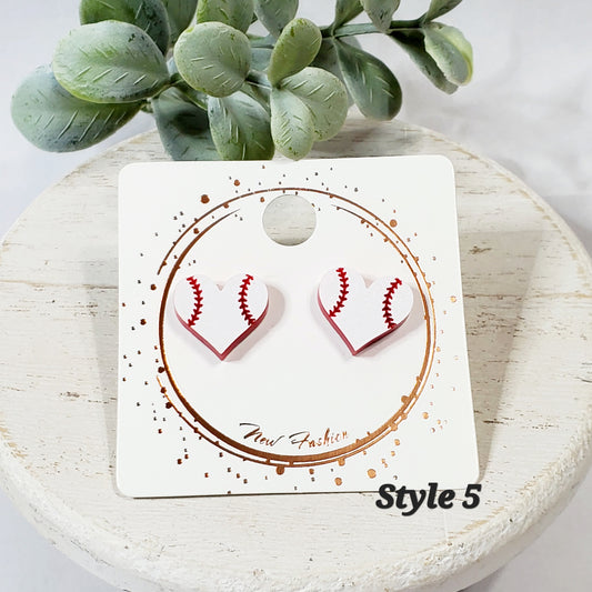 Acrylic Heart Studs | Style 5