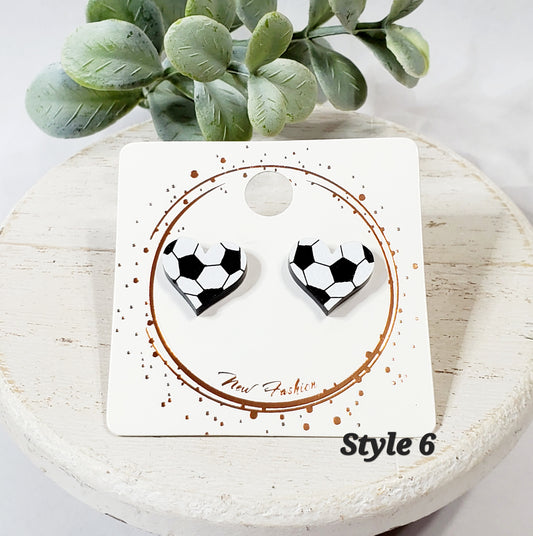 Acrylic Heart Studs | Style 6