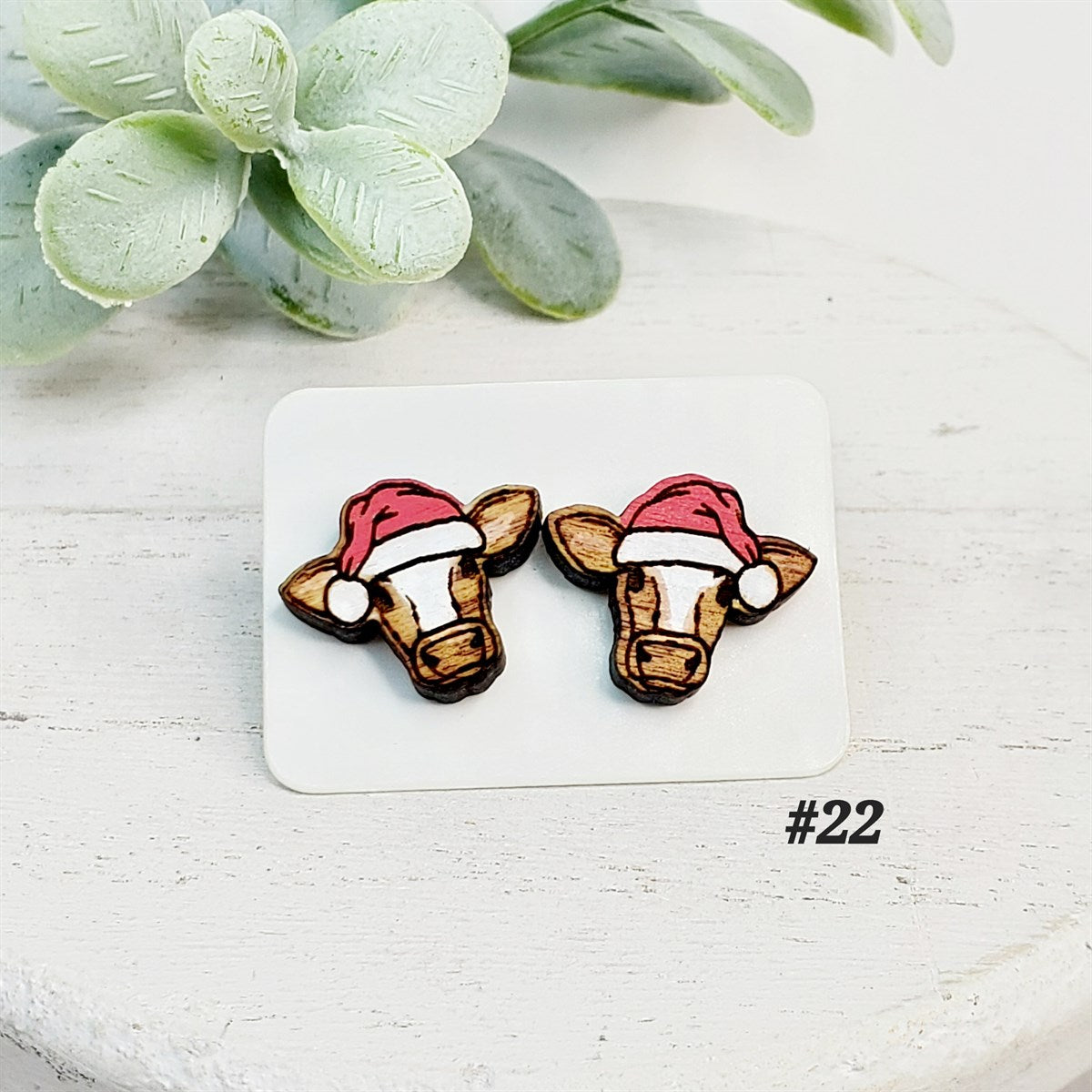 Christmas Wood Studs | Style 22