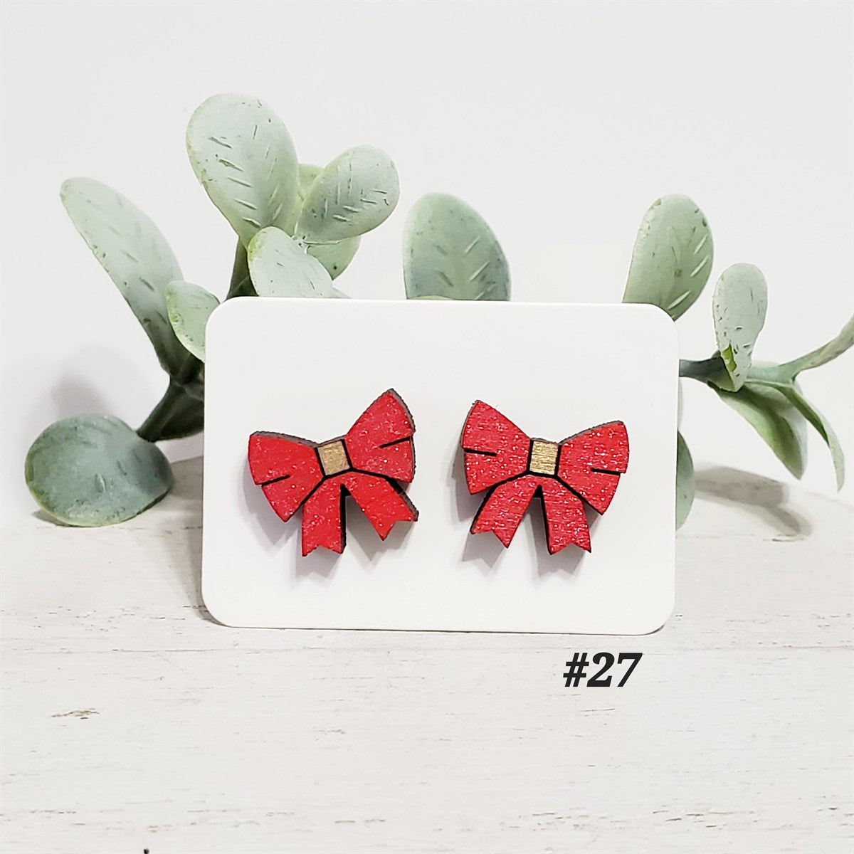 Christmas Wood Studs | Style 27