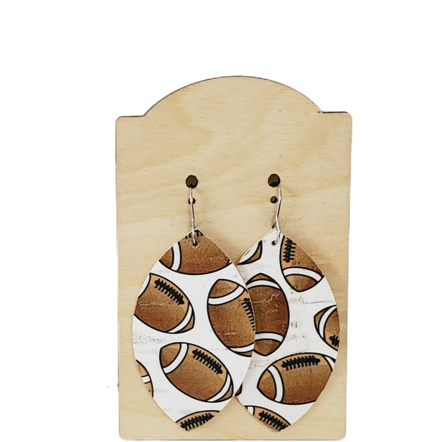 Football Leather Earrings