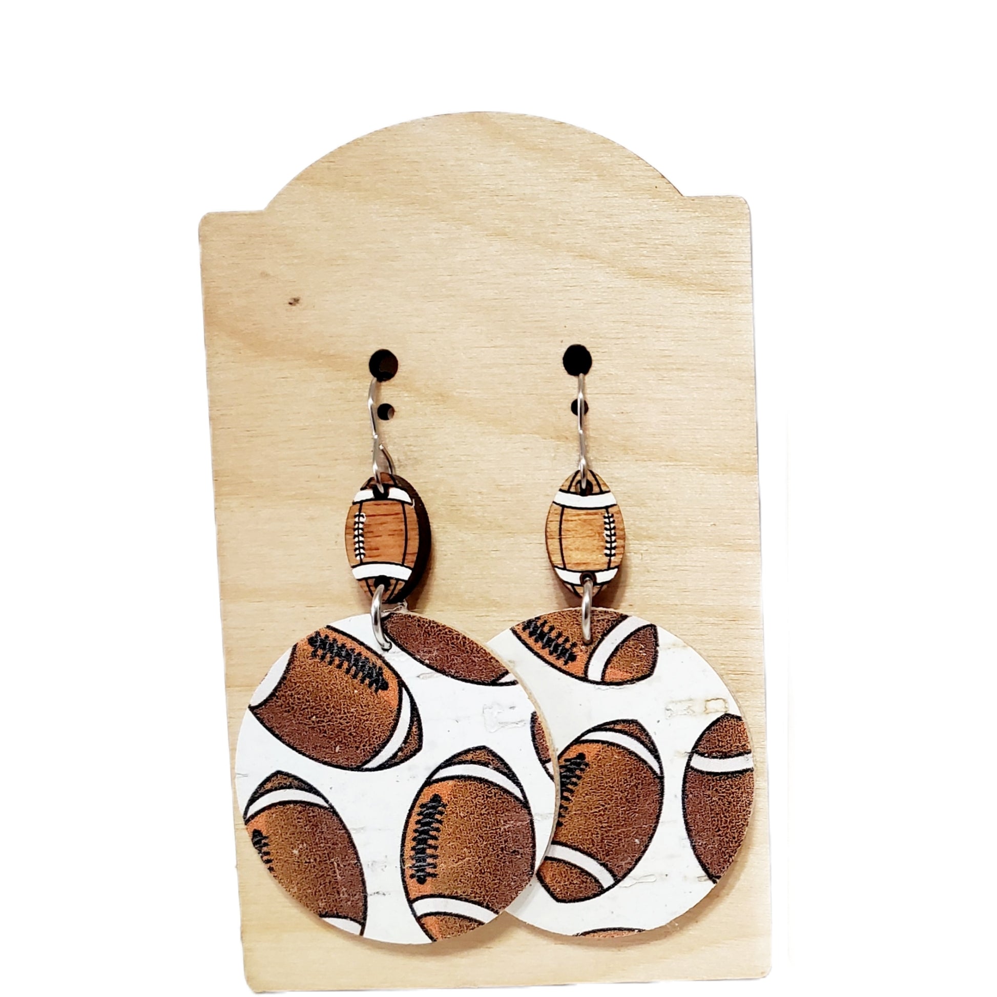 Football Leather Earrings