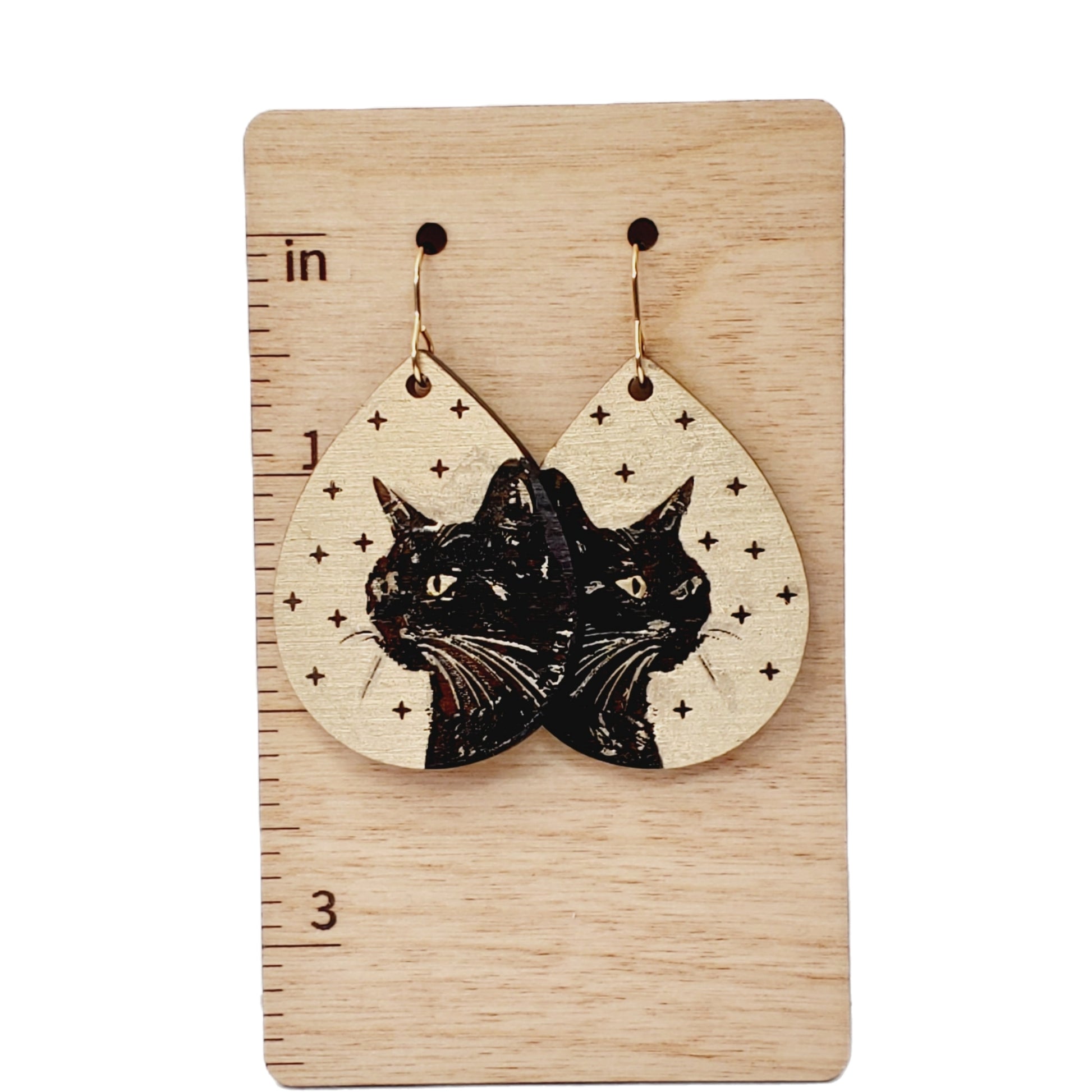 Black Cat Earrings