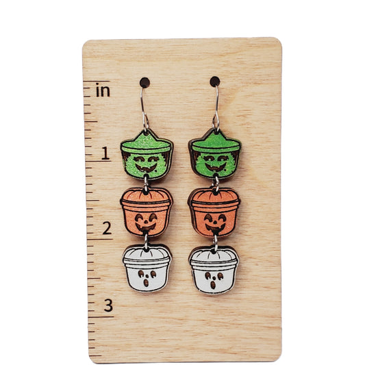 Stacked Halloween Earrings