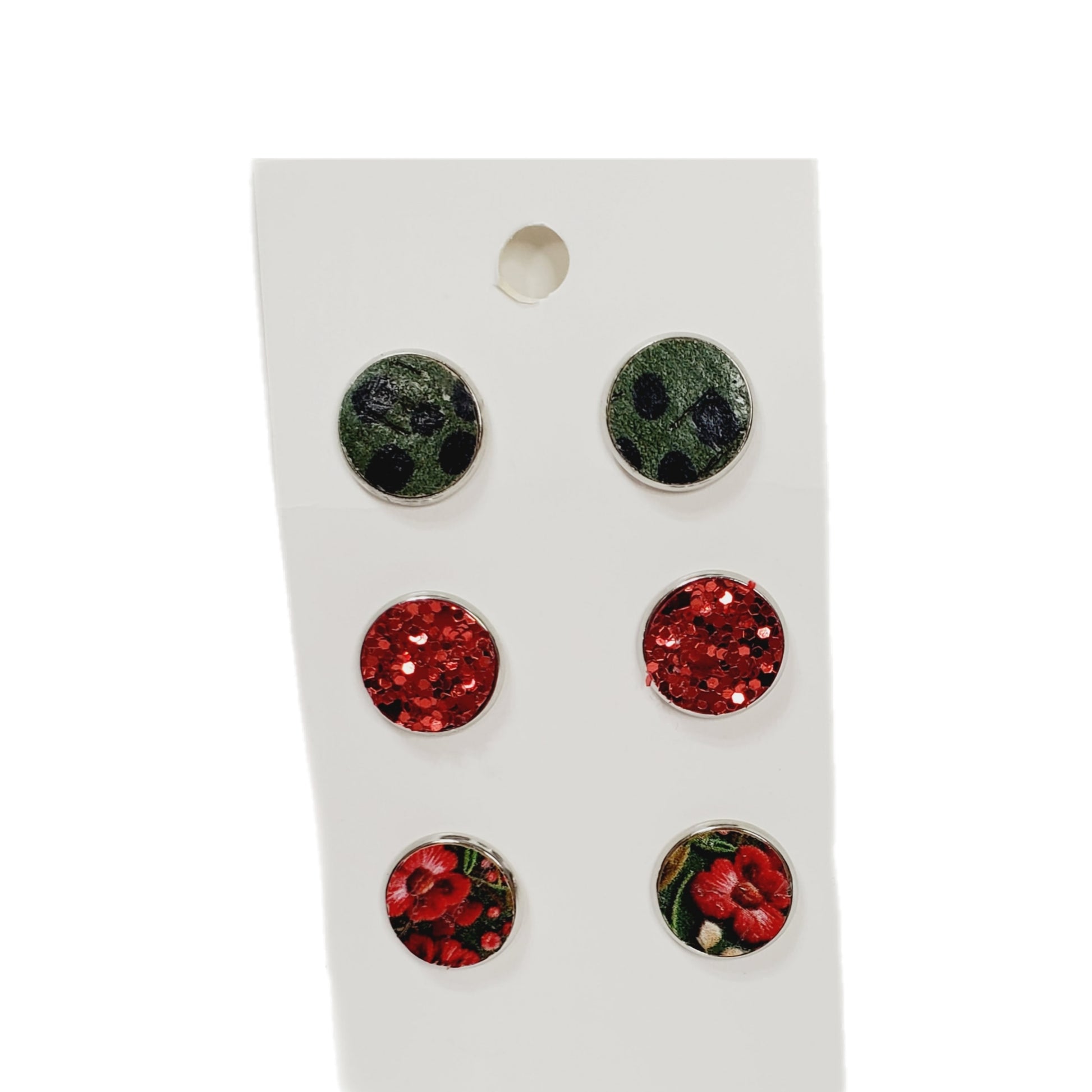 Holiday Leather Studs | Set of 3