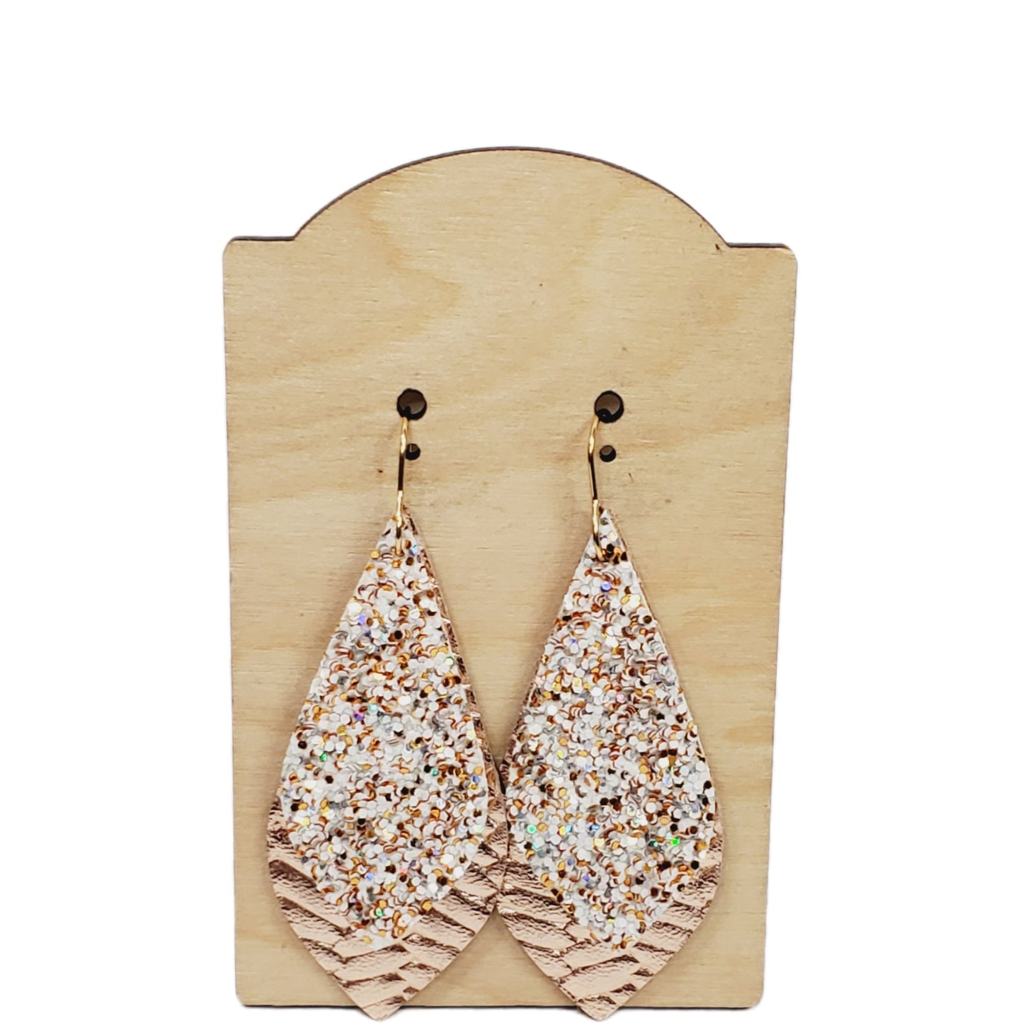 Gold Glitter Earrings