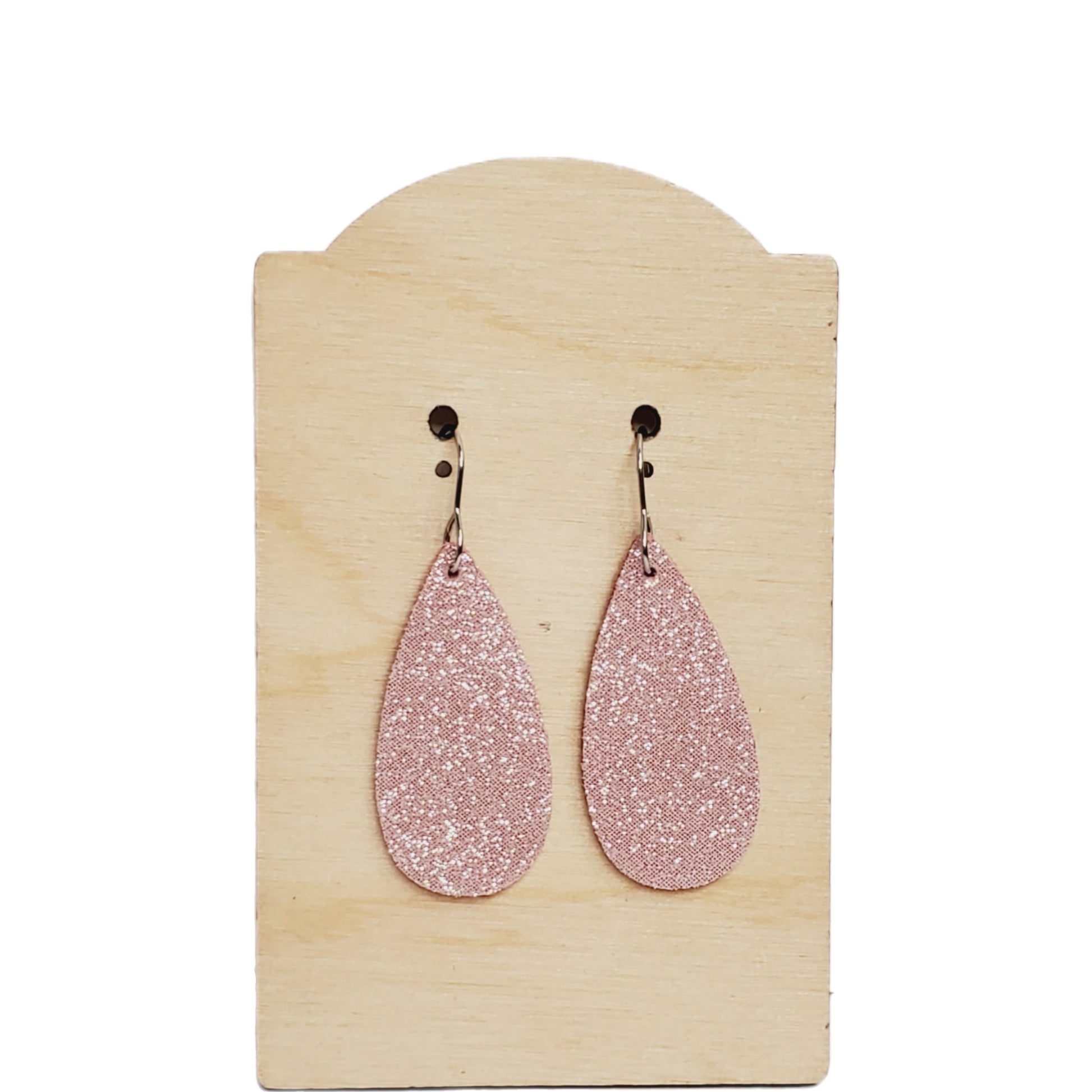 Teardrop Earrings | Pink Shimmer